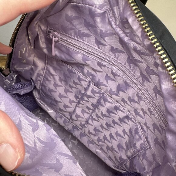 Lo‎ & Sons The Beacon Travel Backpack Black Purple Interior Bookbag Business